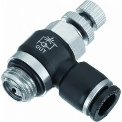 REGLEUR DE DEBIT MALE CYLINDRIQUE A MOLETTE 6MM G1/8--01786UNIVERSEL