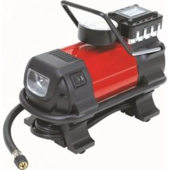 Mini Compresseur 12v + 3 Adaptateurs + Lampe A Led STILKER - 11250